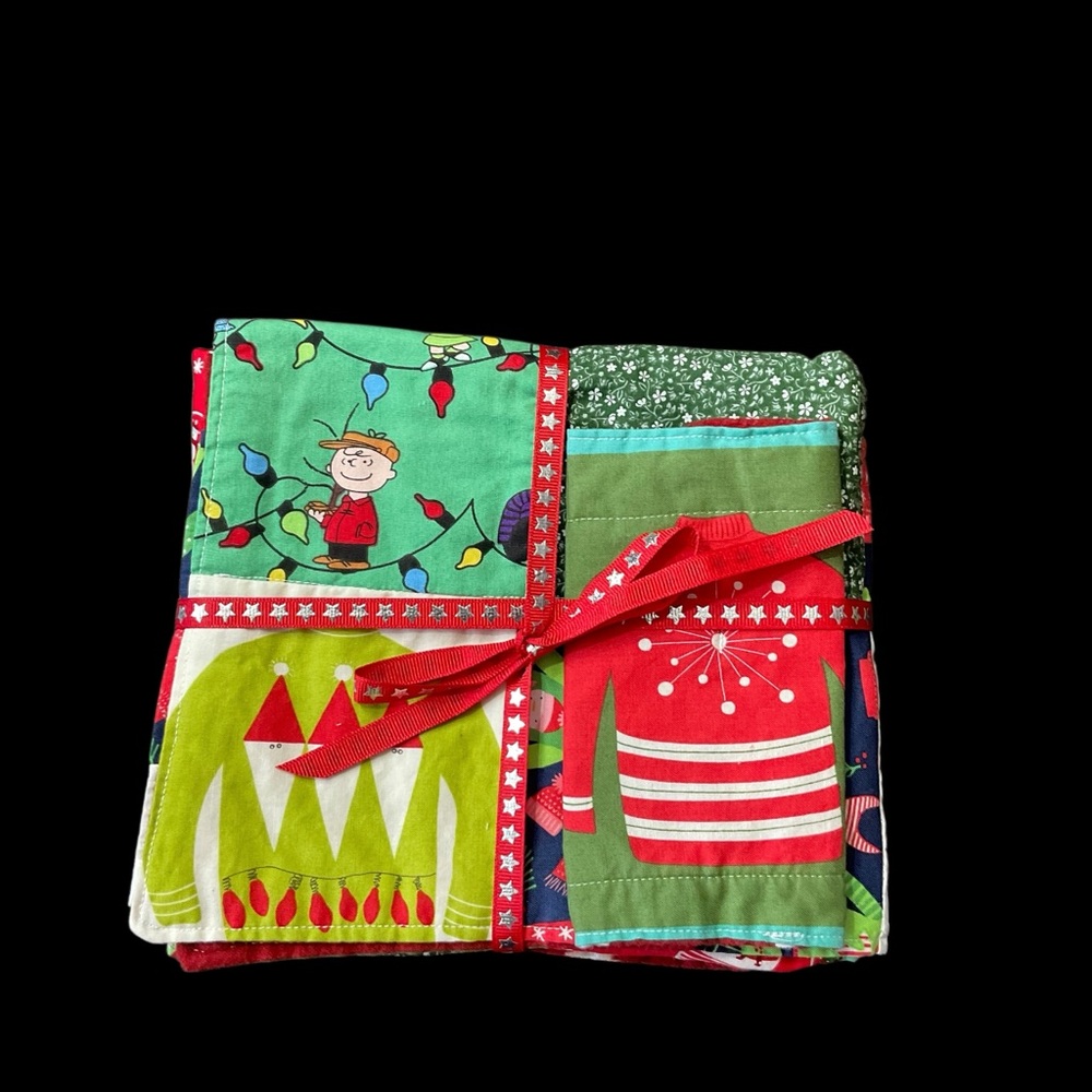 Handmade Lovie Blanket(cotton front/flannel back)and matching crinkle mini Lovie - Picture 4 of 7
